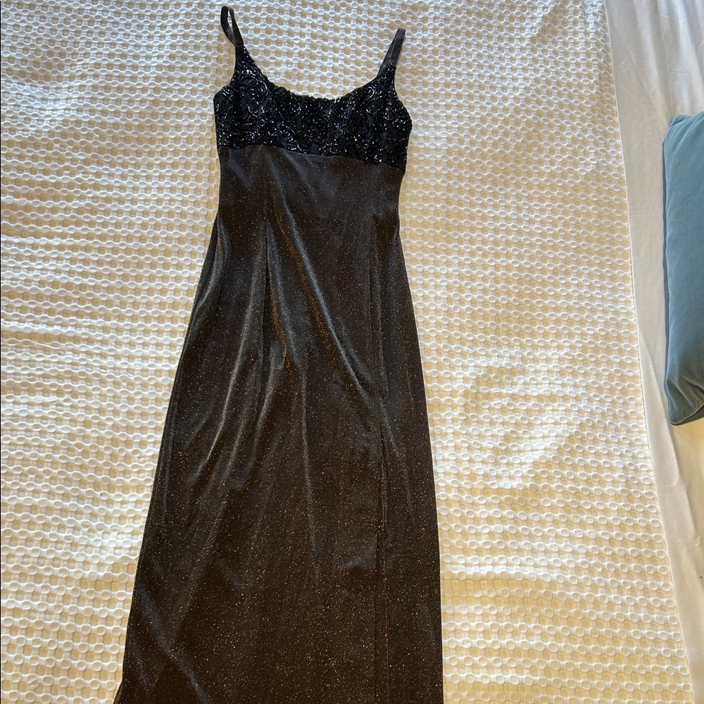 Elegant Brown Evening Dress